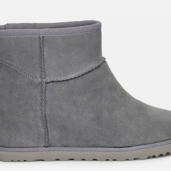 UGG Women's Classic Femme Mini Boots Wedge Heel - Picture 2 of 2